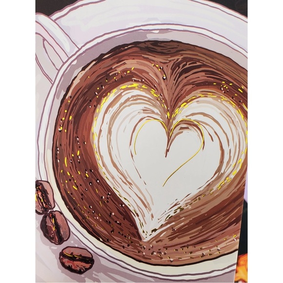 Set of 2 Gorgeous Gold Foil Detailed Soft Touch Notebook Journals - lovely gift! - Picture 4 of 5